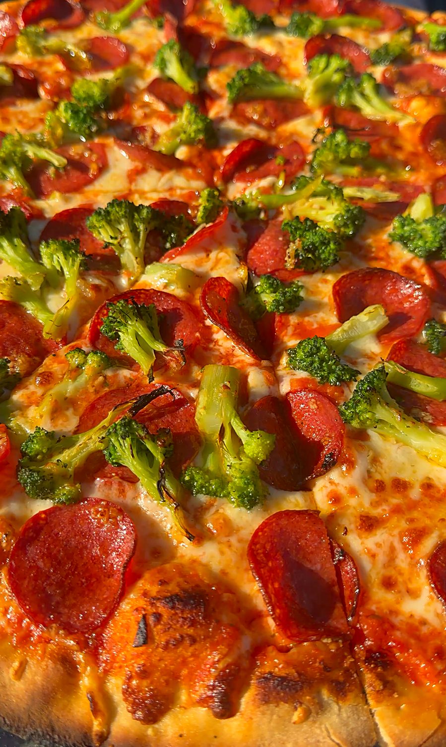 Ofenfrische Pizza der Pizzeria Fallucca